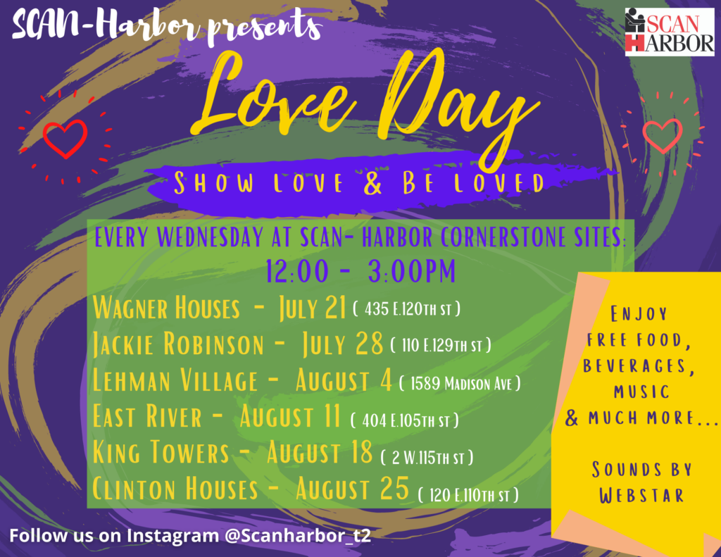 Flyer for SCAN-Harbor T2 Love Days