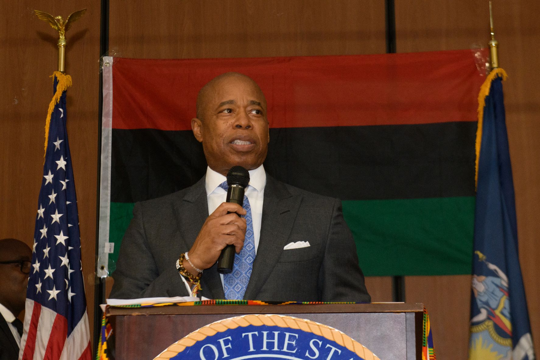  New York City Mayor Eric Adams joins SCAN-Harbor Black History Event 
