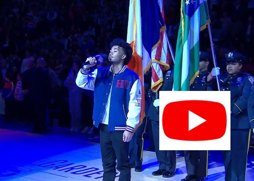 SCAN-Harbor Performing Arts Academy alum Shawn Smith sings National Anthem at Madison Square Garden
